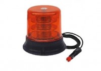 MARKWART maják oranžový LED 12/24V magnet. zástrčka, nízký