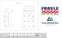 FRAS-LE obložení brzdové VOLVO - 410x173,8 18,0mm BLUE