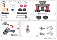 MYCALIPER OPS brzdového třmene BPW TSB9 - komplet (s čepy)