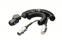 ERICH JÄGER adaptér 15/2x7 el.kabel EURO, kovové koncovky, zapojeno 13 žil