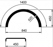 MARKWART blatník 840x450x1400mm R420