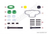 MYCALIPER OPS brzdového třmene WABCO PAN 19-1/22-1 šrouby, prachovky, zátky
