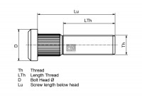 DT šroub kola VOLVO př.L=86mm