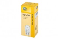 HELLA žárovka 12V W21/5W, W3X16Q celosklo