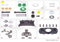MYCALIPER OPS brzdového třmene L MAN TGX (WABCO MAXX22) - komplet