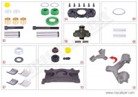 MYCALIPER OPS brzdového třmene L MAN TGS (WABCO MAXX22) - komplet