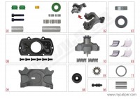MYCALIPER OPS brzdového třmene R MB Arocs (WABCO MAXX22) - kompletní