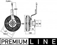 MAHLE visko spojka MAN F2000 / TGA s el.regulací