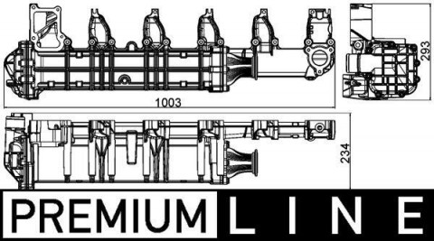 MAHLE chladič EGR MB Actros MP4/MP5