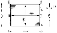 MAHLE chladič klimatizace RVI Magnum,Premium DXI12