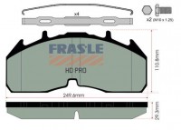 FRAS-LE desky brzdové SCANIA - Meritor (výřez uprostřed) - premium