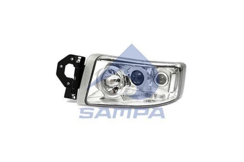 SAMPA světlomet hlavní RVI Premium DXi, L, stříbrné, elekt.ovl.bez motorku s mlhovkou