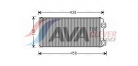 AVA radiátor topení VOLVO FH12 02-