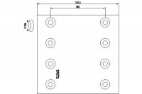 TEXTAR obložení brzdové BPW - 300x150mm STD