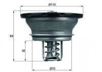MAHLE termostat VOLVO FH D/ RVI 82°C