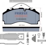 FRAS-LE desky brzdové + výbava SCANIA (výkroje po obou stranách) - standard