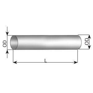 DINEX trubka výfuku ALU, 65x2000mm