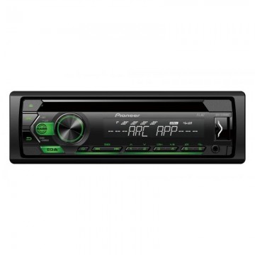 autorádio PIONEER CD/MP3, USB, AUX - zelená