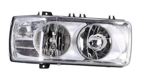 DEPO světlomet hlavní DAF LF, Euro 6, H7/H1, s LED denním svícením, P