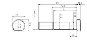 MARKWART šroub kola MAN M22x1,5x110