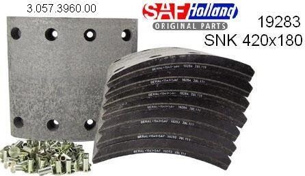 obložení brzdové SAF - 420x180 20,5mm