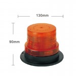 MARKWART maják oranžový LED 12/24V magnet. zástrčka, nízký