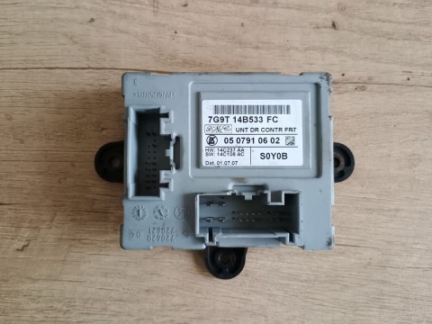 ŘÍDÍCÍ JEDNOTKA DVEŘÍ PRAVÉ PŘEDNÍ, 7G9T 14B533 FC, FORD S-MAX, OD-06