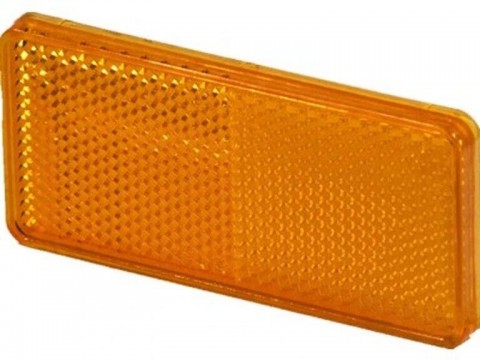 PROPLAST odrazka obdélník oranžová 94x44mm samolep.