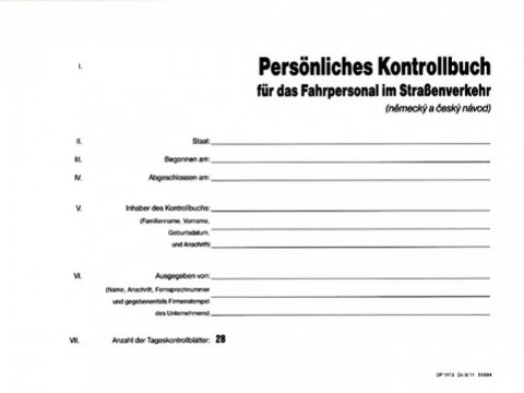 MARKWART kontrollbuch - český návod
