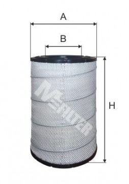 MFILTER filtr vzduchu DAF 95XF, výška 507mm