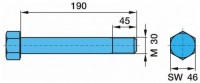 čep pera M30x190 BPW