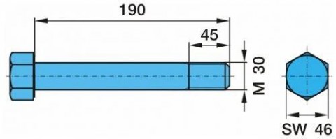 čep pera M30x190 BPW