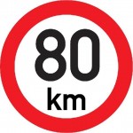 MARKWART samolepka - rychlost 20cm ´´80´´