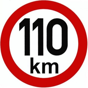 MARKWART samolepka - rychlost 20cm´´110´´