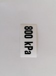 MARKWART samolepka - tlak 800 kPa, malá
