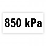 MARKWART samolepka - tlak 850 kPa, malá