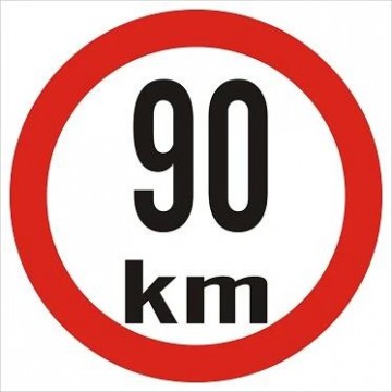 MARKWART samolepka - rychlost 20cm ´´90´´ reflexní