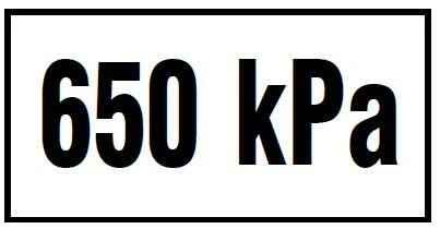 MARKWART samolepka - tlak 650 kPa, malá