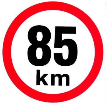 MARKWART samolepka - rychlost 20cm ´´85´´ reflexní
