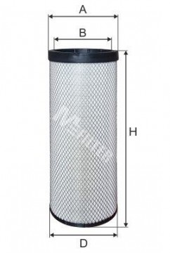 MFILTER filtr vzduchu SCANIA P, R, T, VOLVO CE, NEW HOLLAND, KOMATSU, LIEBHERR