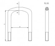 MARKWART třmen pera MAN TGL M16x355 s maticemi
