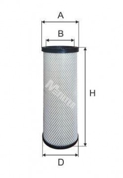 MFILTER filtr vzduchu - sekundární CASE, CATERPILLAR, JCB, VOLVO