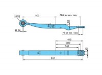 pero BPW 1x62/70  500/380/24 silentblok pr.24