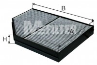 MFILTER filtr topení MB Actros MP4 s aktivním uhlím (bez otvorů)