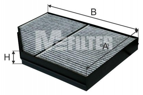 MFILTER filtr topení MB Actros MP4 s aktivním uhlím (bez otvorů)