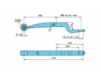 BPW pero ALM 500/380/110 -vnitřní průměr silentbloku - 30mm