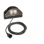ASPÖCK osvětlení SPZ LED černé, 3,5m, ASS2, 12/24V