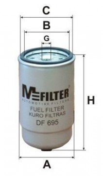 MFILTER filtr paliva DEUTZ, FENDT, MAN F2000/L2000