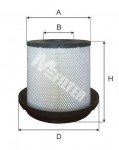MFILTER filtr vzduchu MB Atego