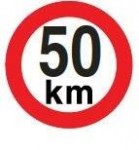 MARKWART samolepka - rychlost 20cm ´´50´´